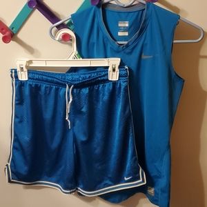 Nike pro tank top and shorts